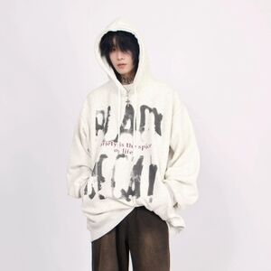 Black Decay Oversized Large Hoodie